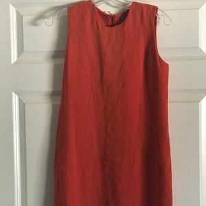 Red Vince shift dress
